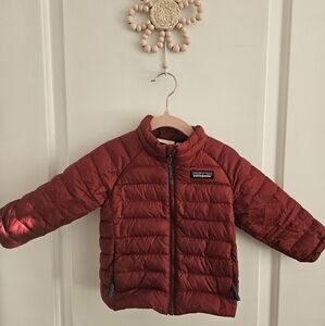 Patagonia Kids Floral Lined Red Jacket